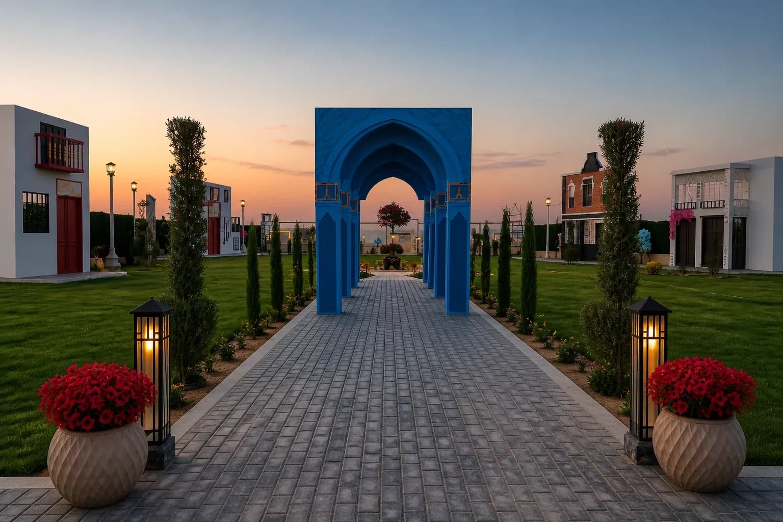 حديقة وممرات Paysage المناسبة لجلسات تصوير الزفاف والخطوبة